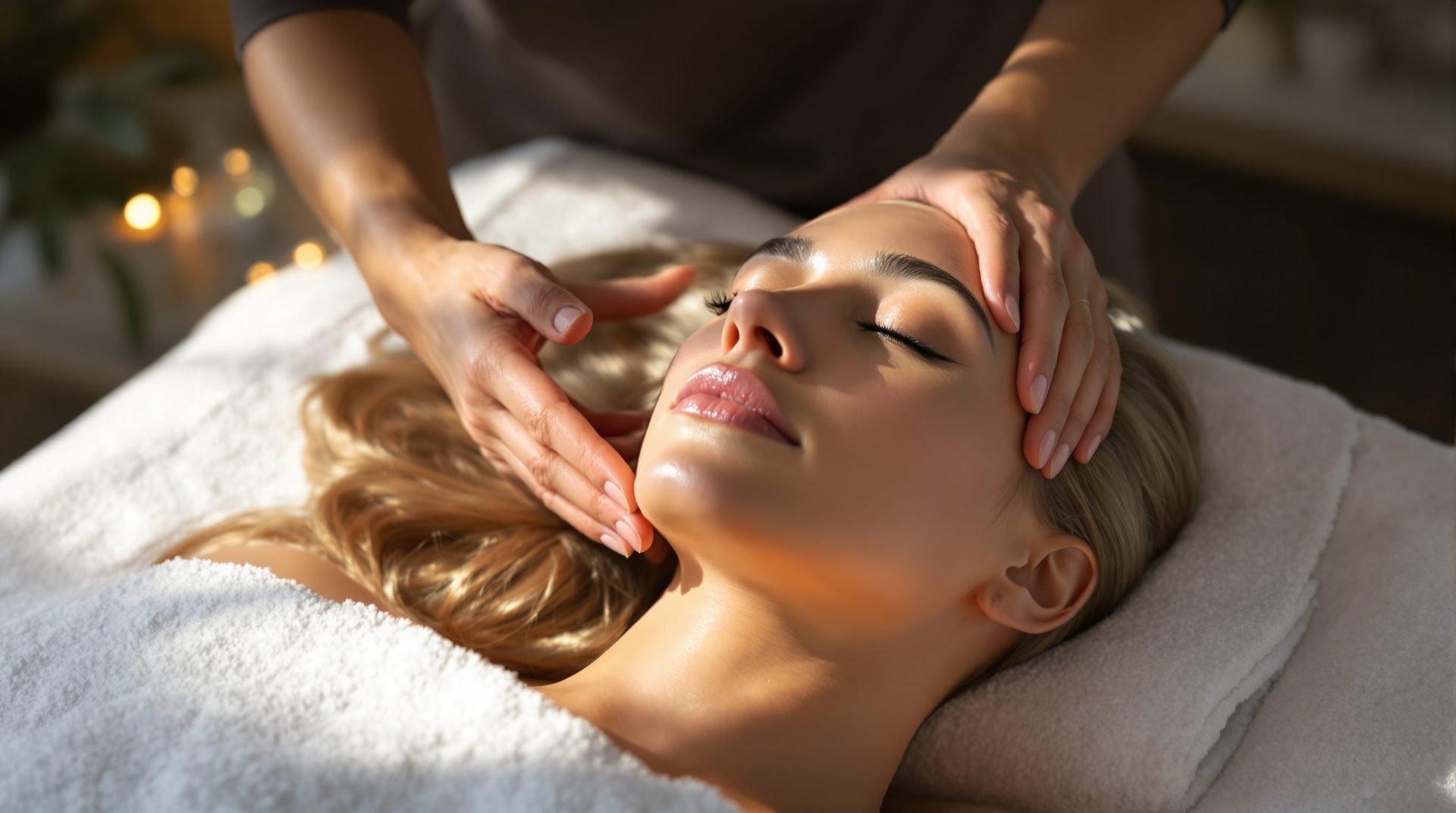 massage du visage relaxant